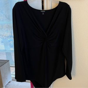 Torrid black bodysuit size 0 NWOT